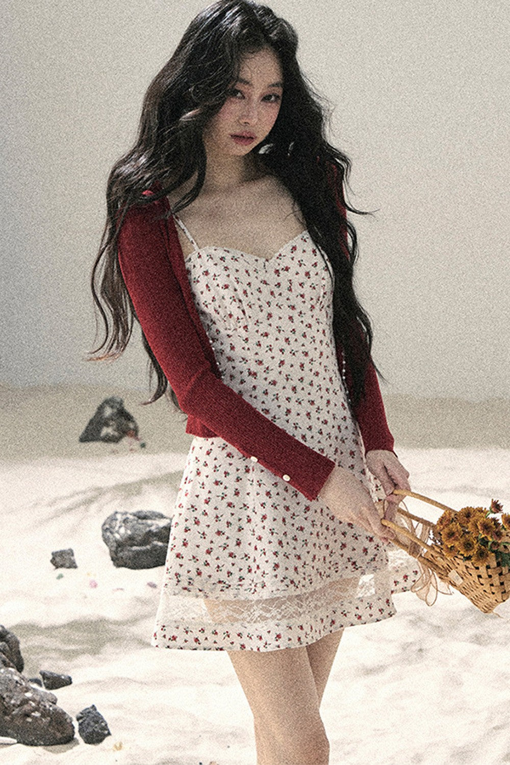 French Sun Protection Knit Cardigan Set