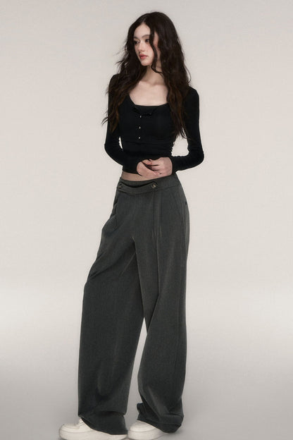 Napoleon Style Straight Leg Trousers