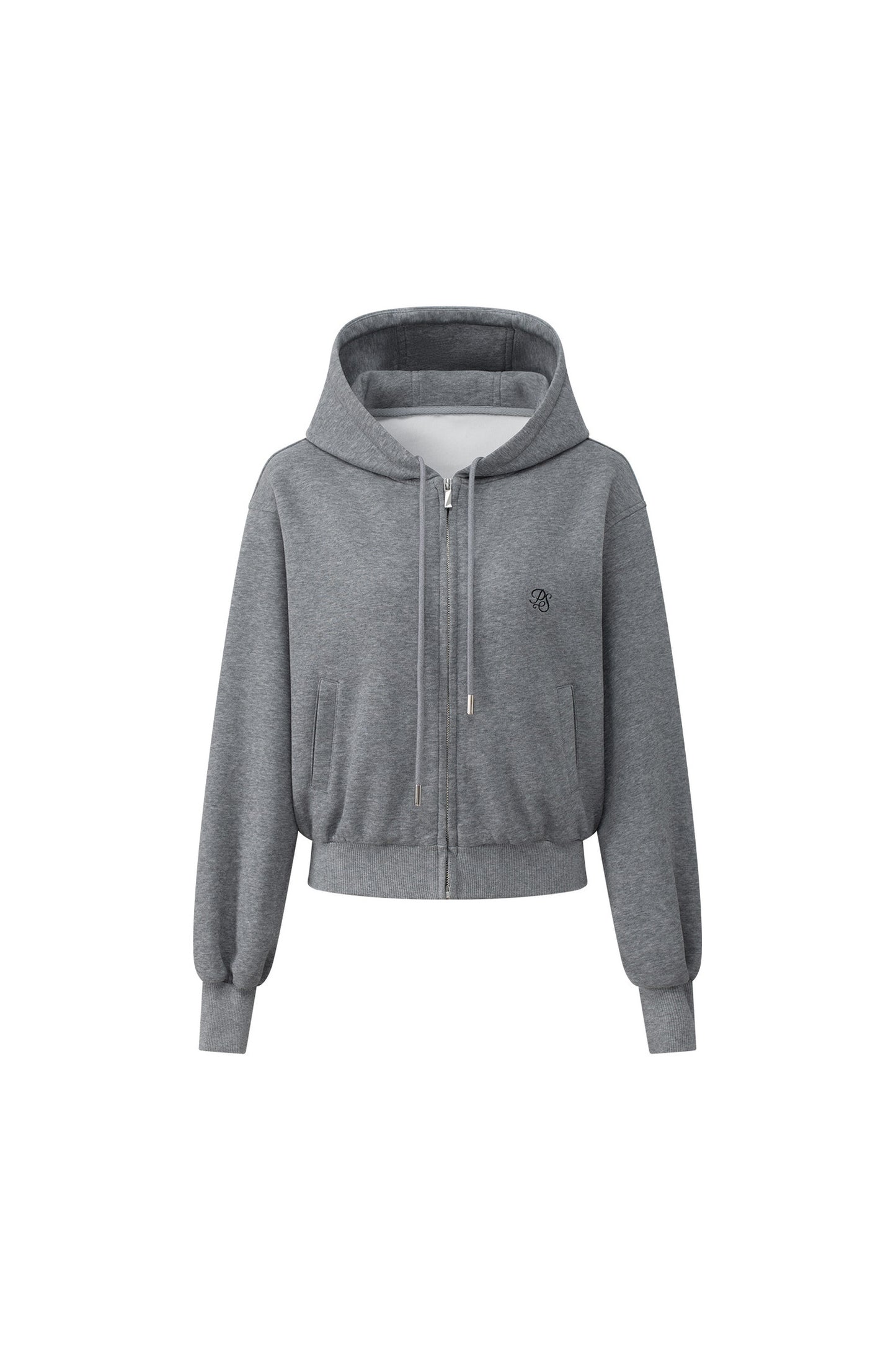 Hooded Drawstring Cardigan Set-Up