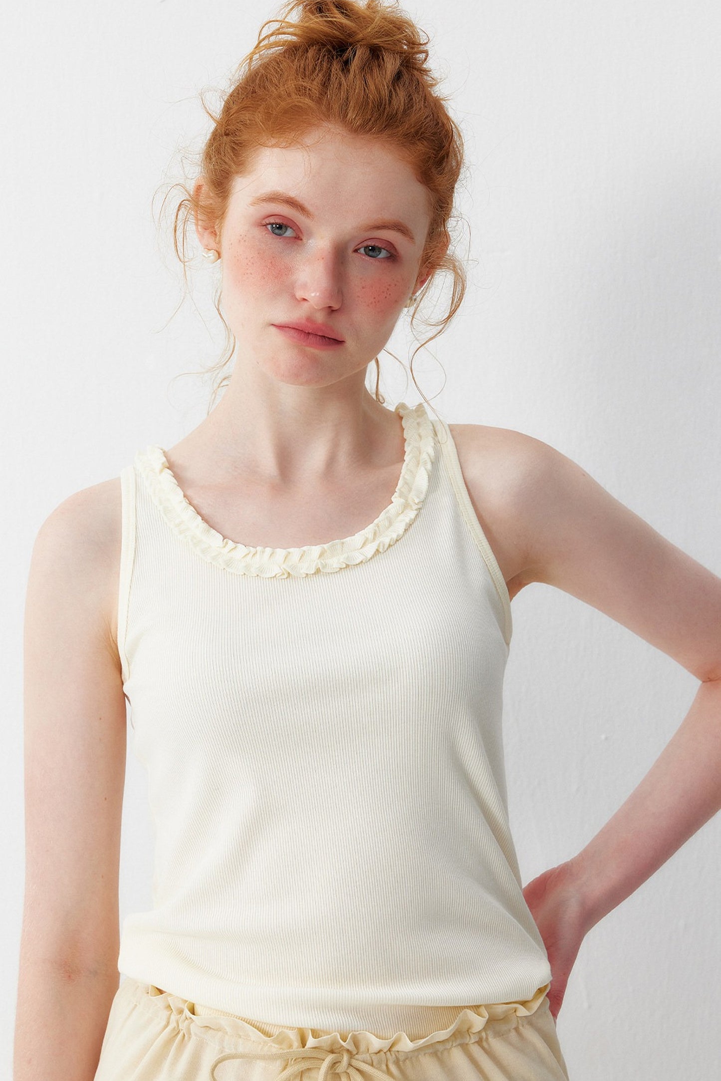 Trim Lyocell Camisole Top