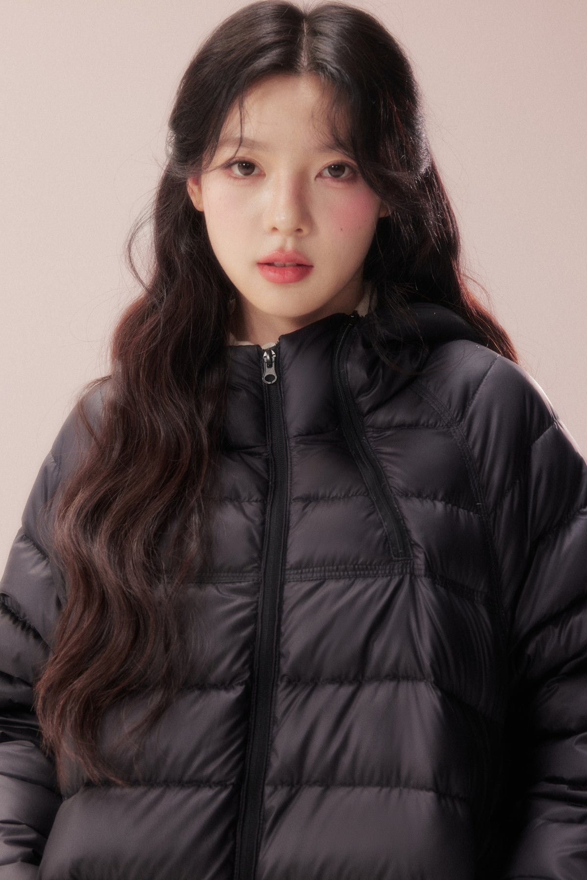 Silhouette Zipper Down Jacket