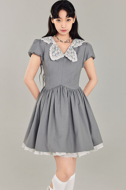 Bowknot Doll Collar Dress