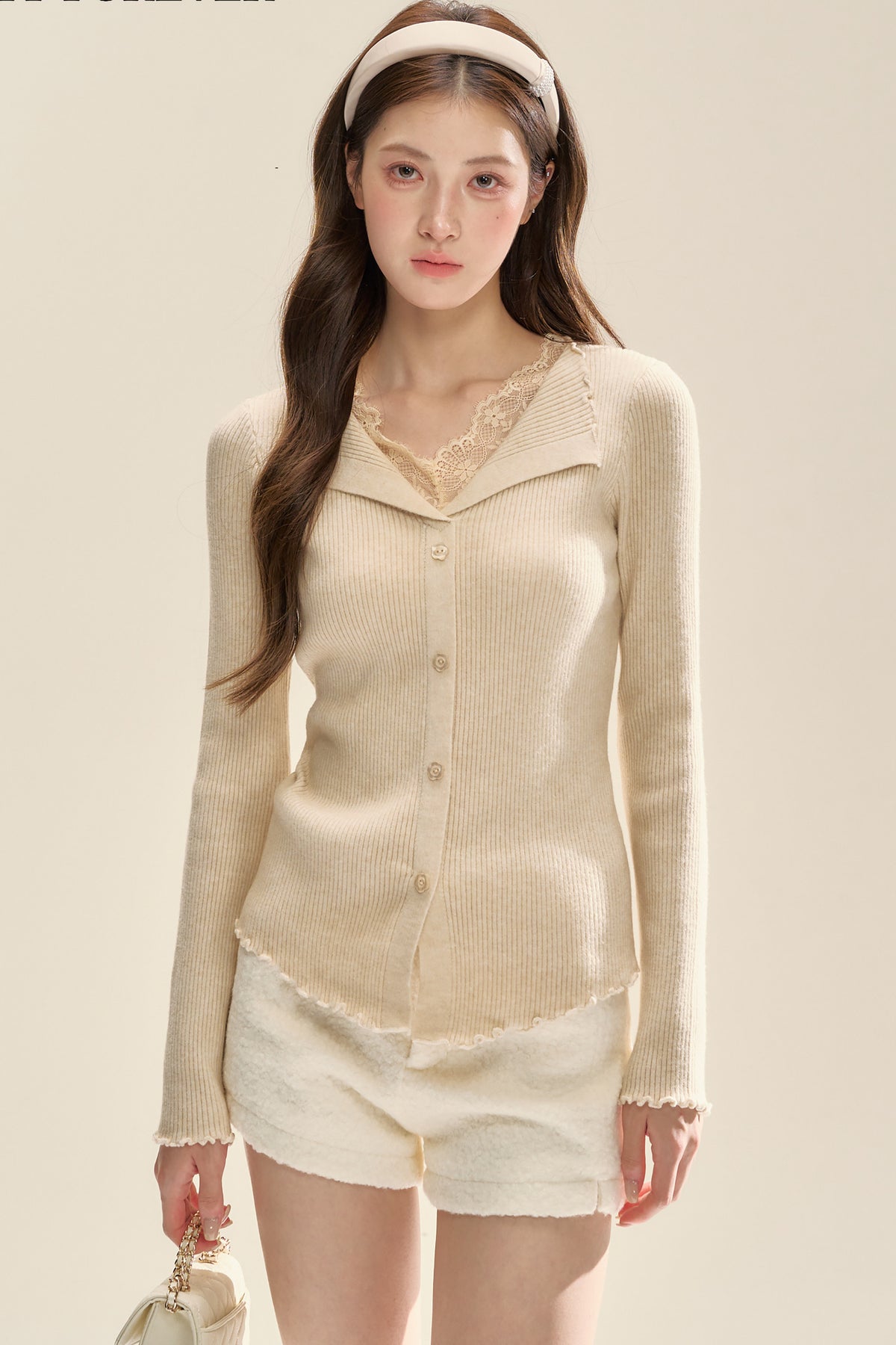 Warm Apricot Soft Weave Top