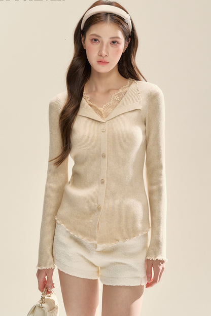 Warm Apricot Soft Weave Top