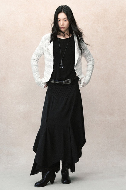 Genesis cardigan trasparente a maglia