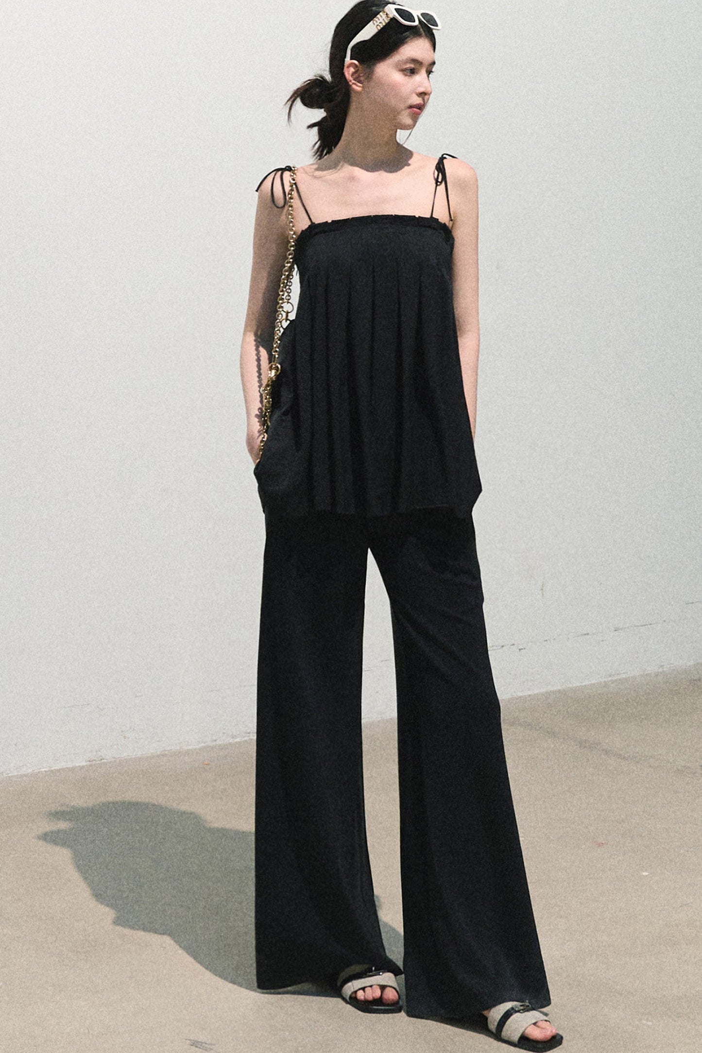 Modal Knit Wide-Leg Pants