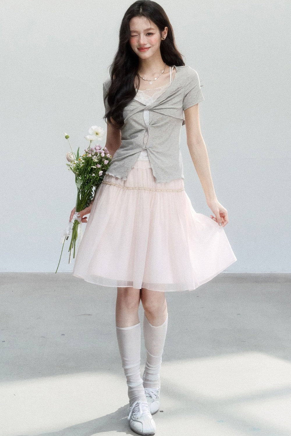 Dream Weaver Lace Knot Top Set-Up