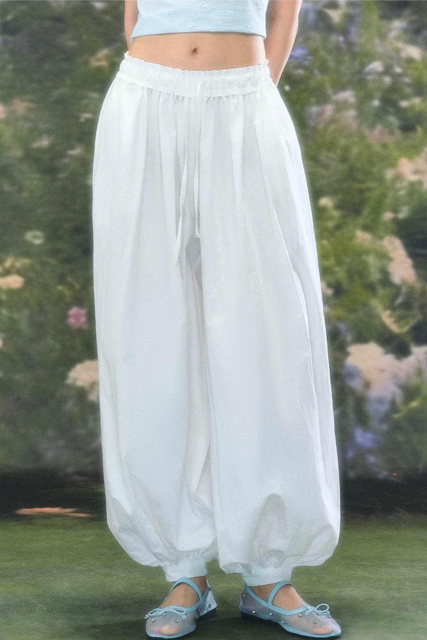 한국풍 블루머 랜턴 팬츠