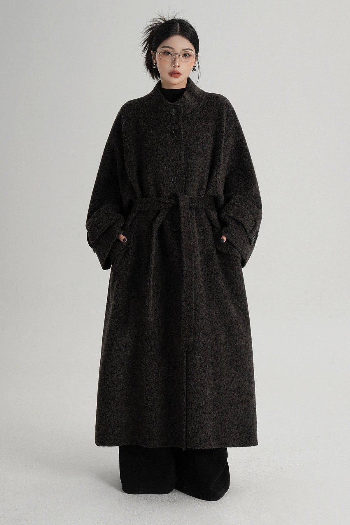 Mid-Length Double-Sided Wool Coat