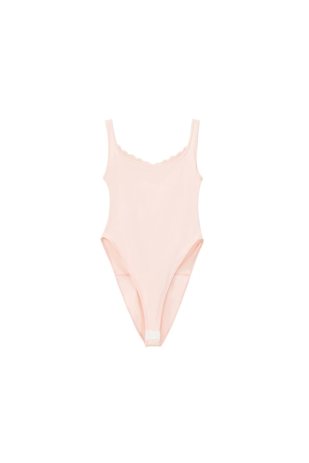 Body rétro in pizzo senza maniche con cut-out