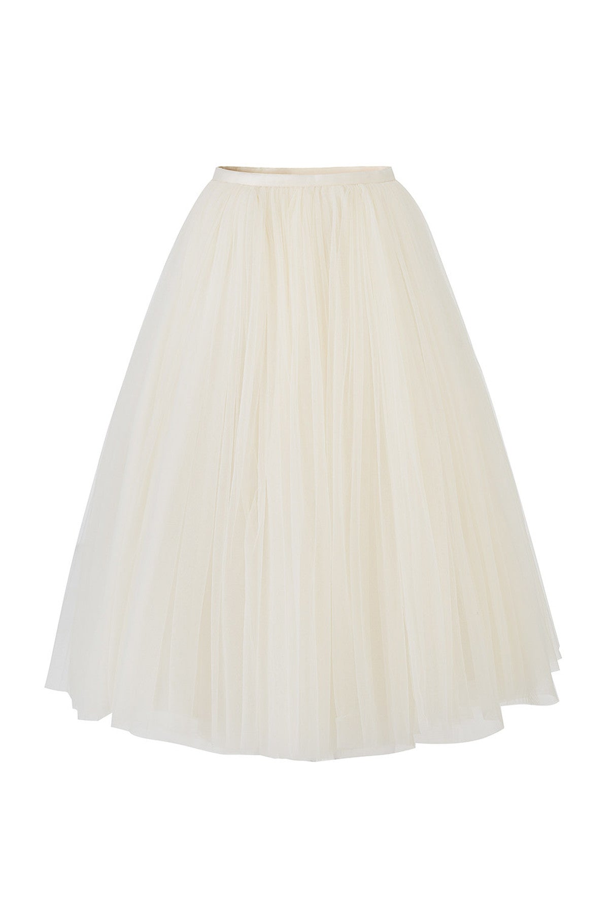 White Mesh Tutu Skirt