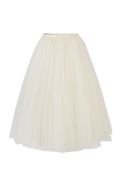 White Mesh Tutu Skirt