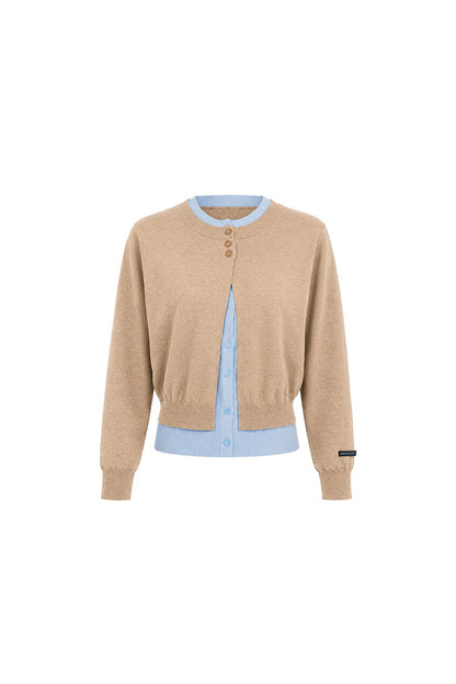 Knit Two-Piece Cardigan Jacket Set-Up