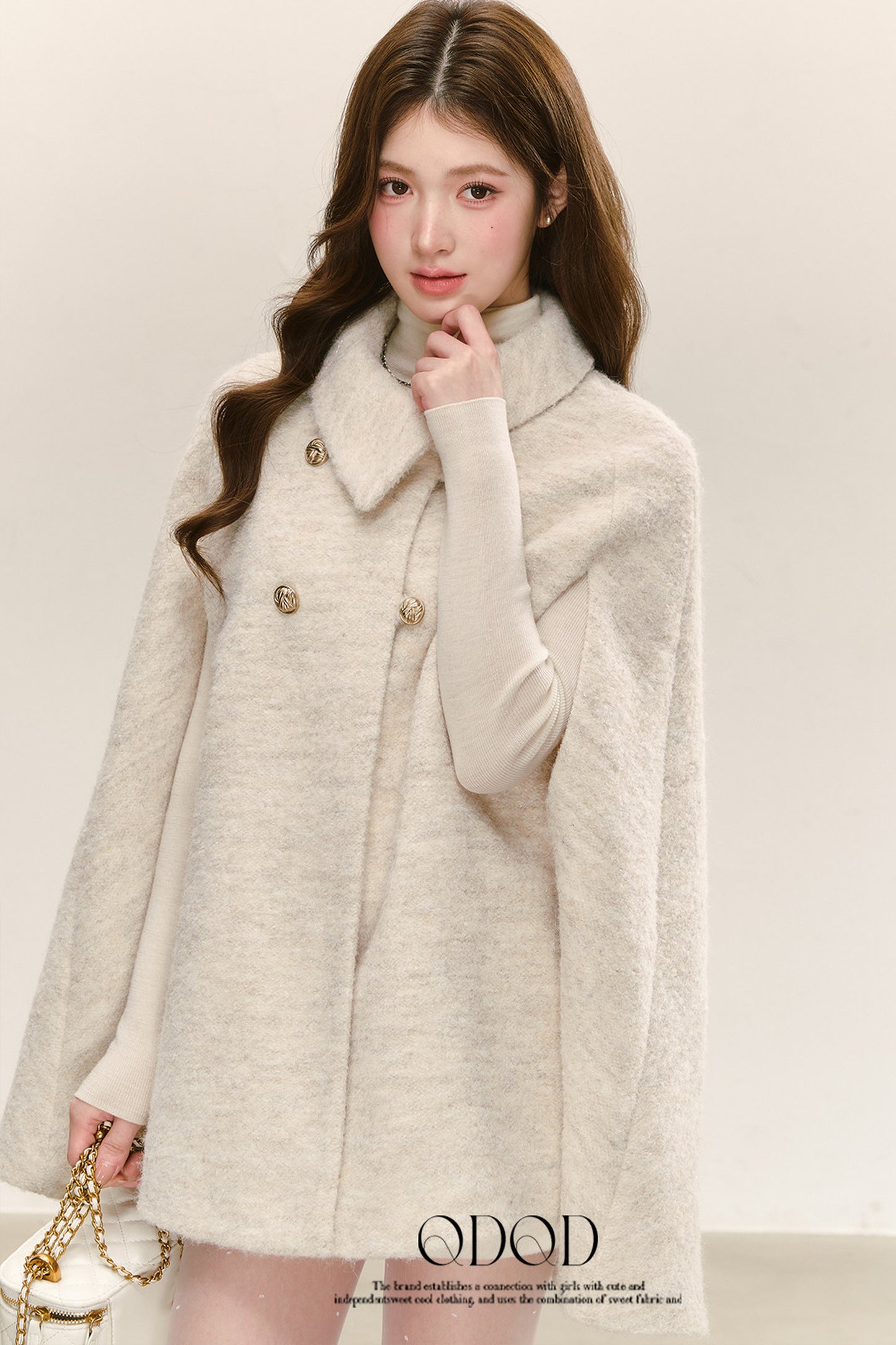 Woolen Cape Shawl Coat