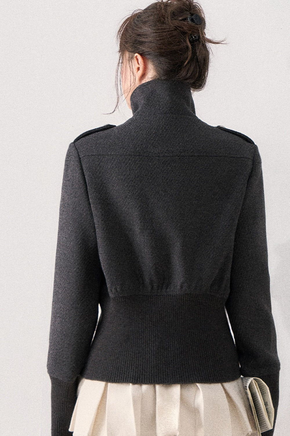 Napoleon Style Double-Breasted Woolen Coat