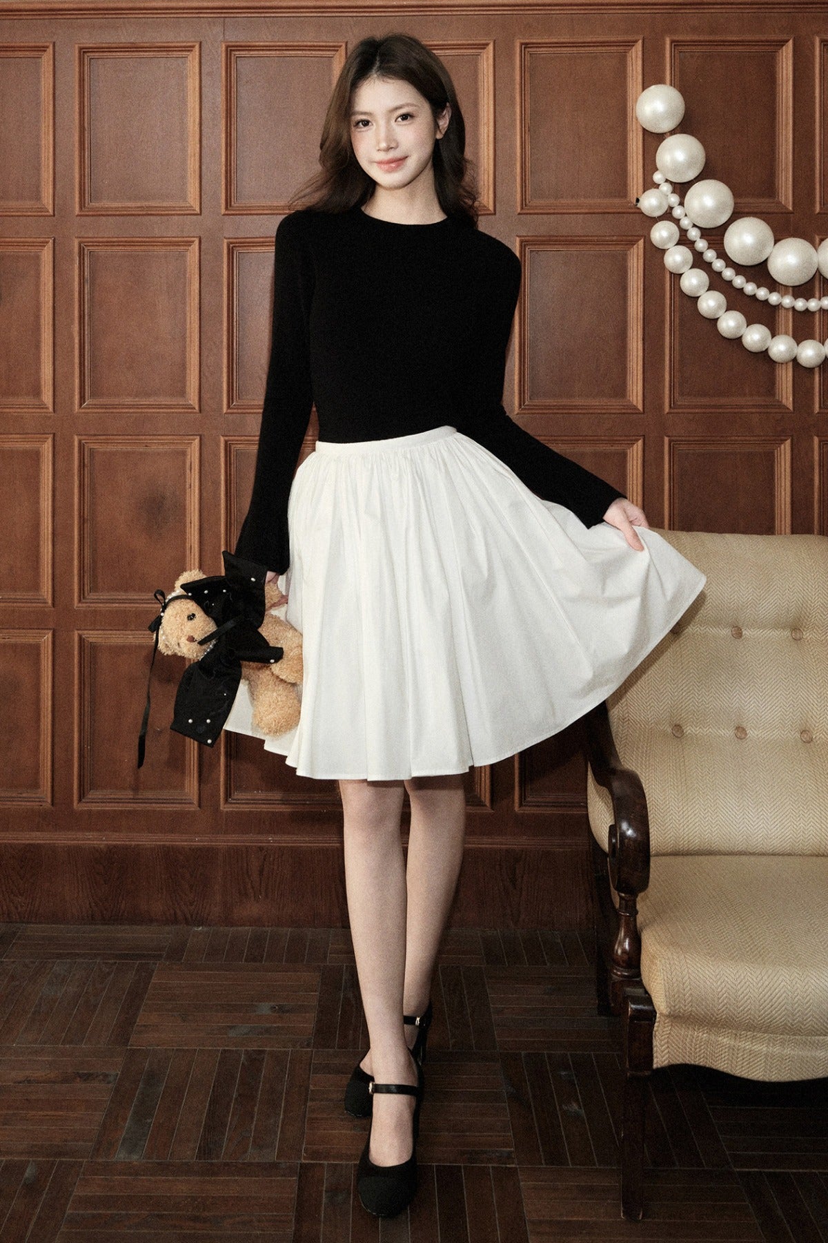 Flared Sleeve Knit Top