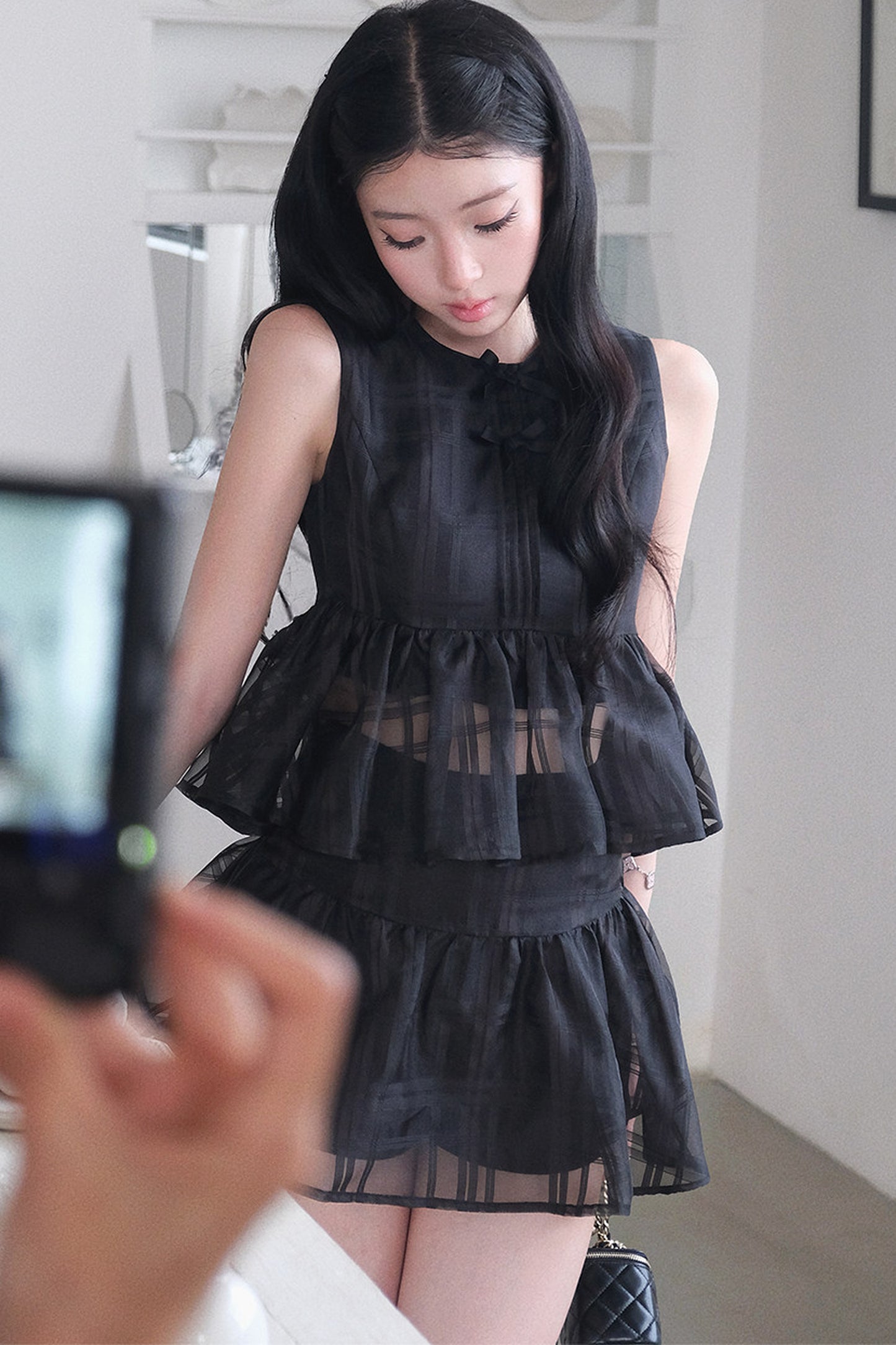 Thousand Flowers Ruffle Cake Skirt Set-Up