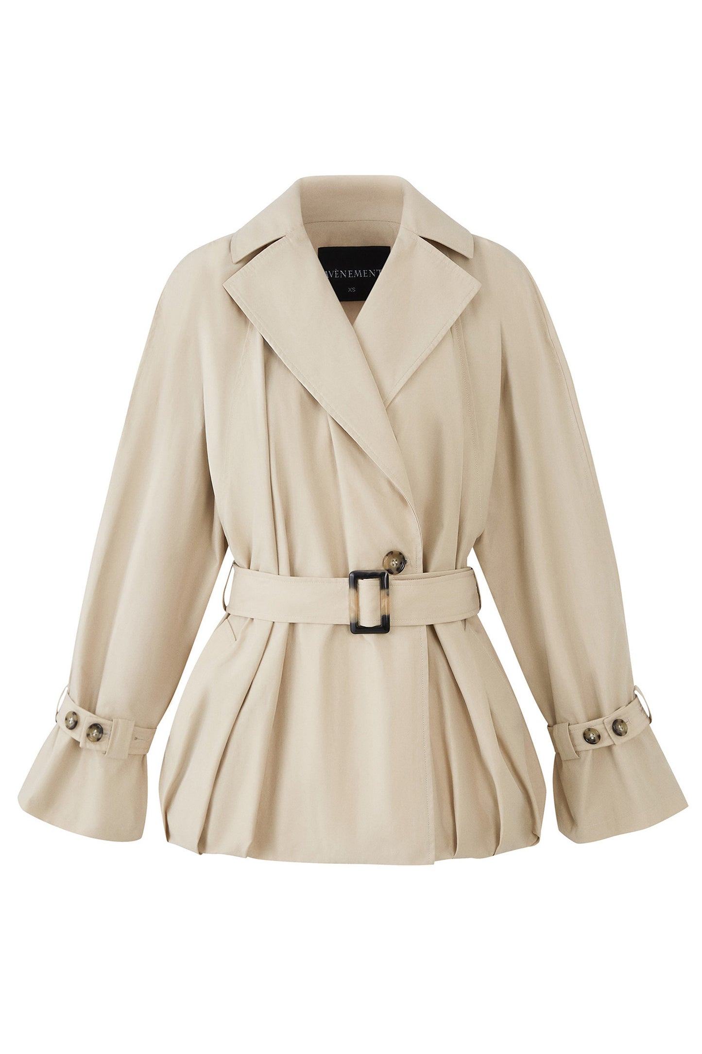 Collar Tie Bubble Jacket