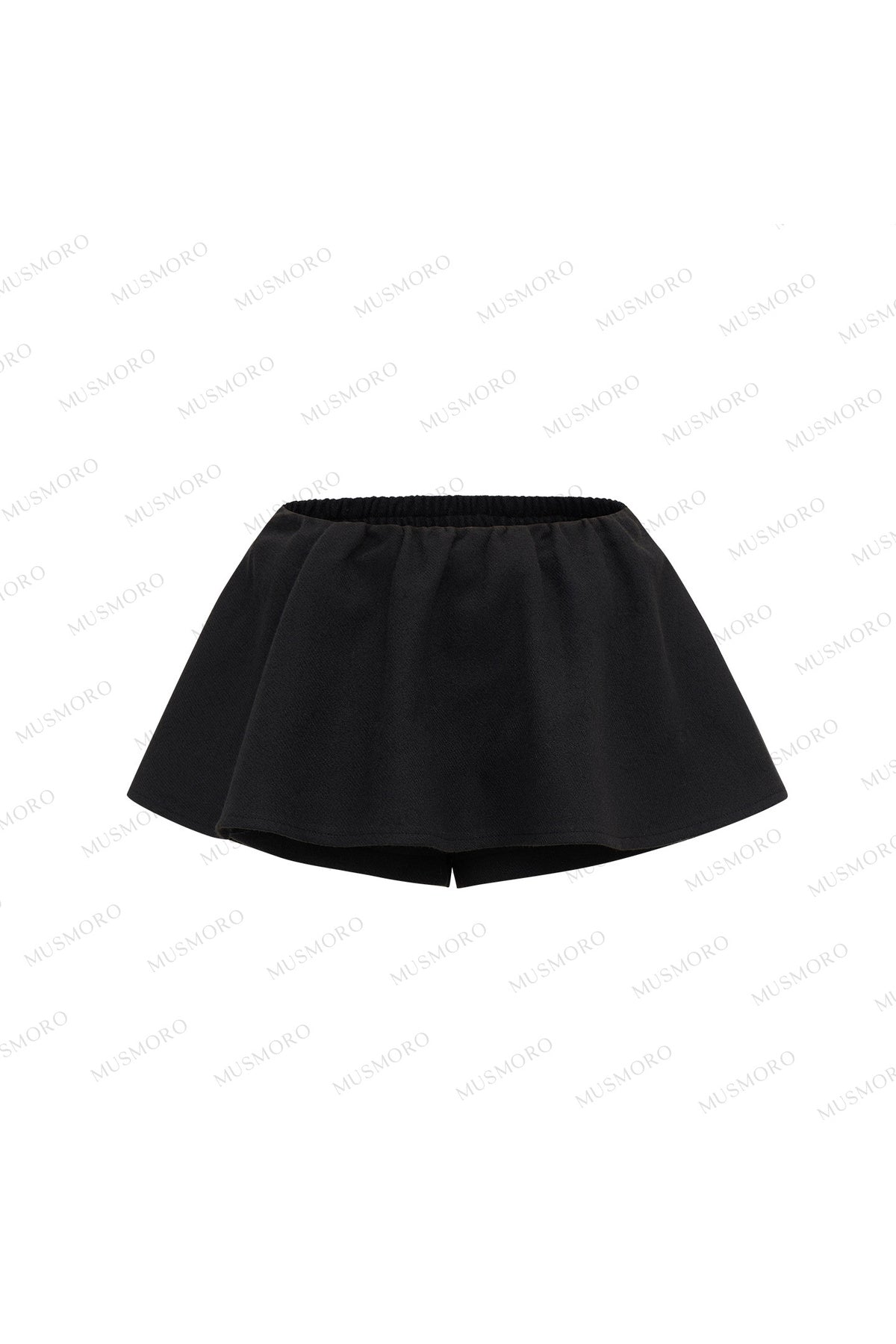 Elastic Waist A-Line Skirt