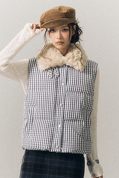 Stand Collar Padded Vest
