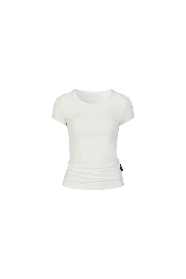 Viapitti Wavy Edge Layered T-Shirt Set-Up