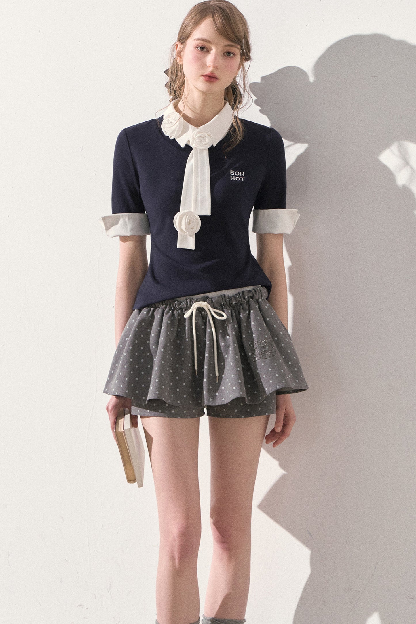 Handmade Floral Tie Knit Top