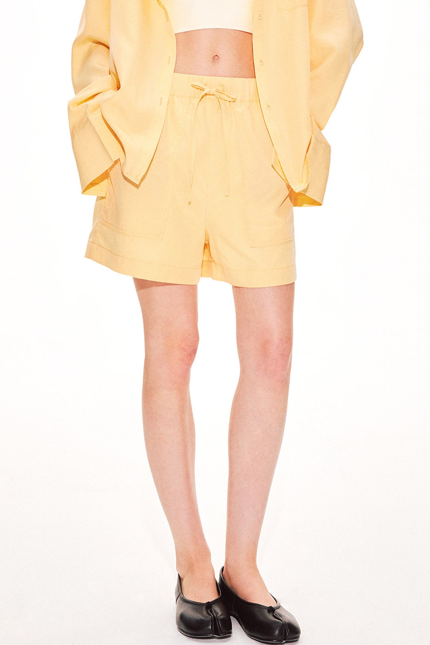 Lyocell Linen Shirt and Shorts Set-Up