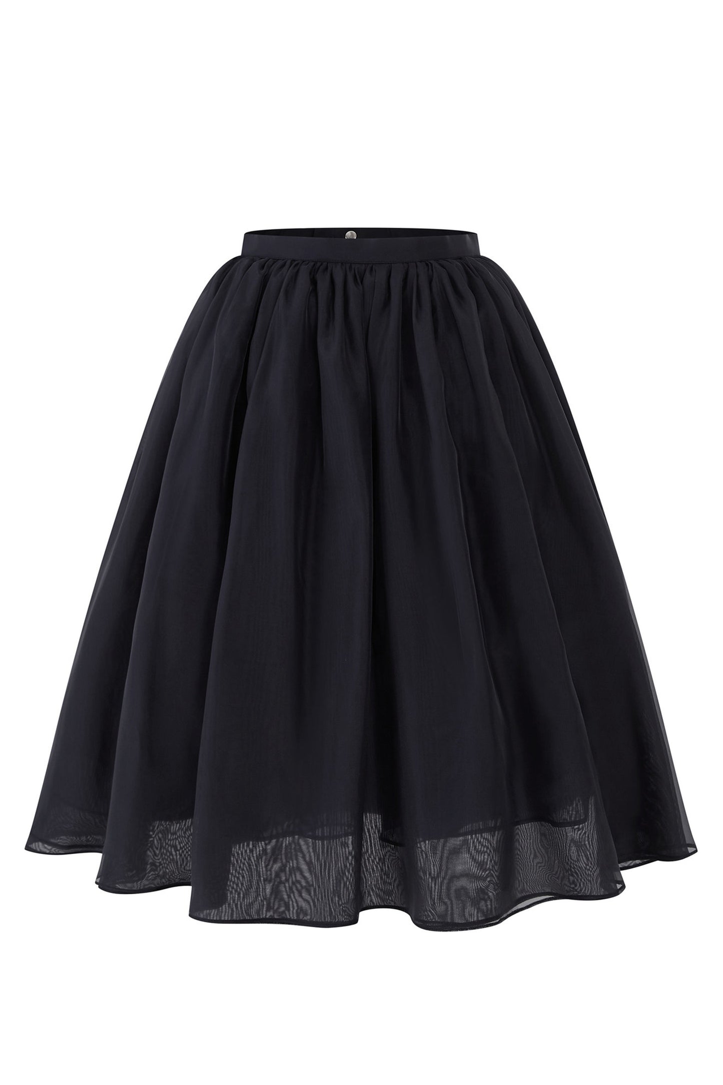 Pearlescent Mesh A-Line Skirt