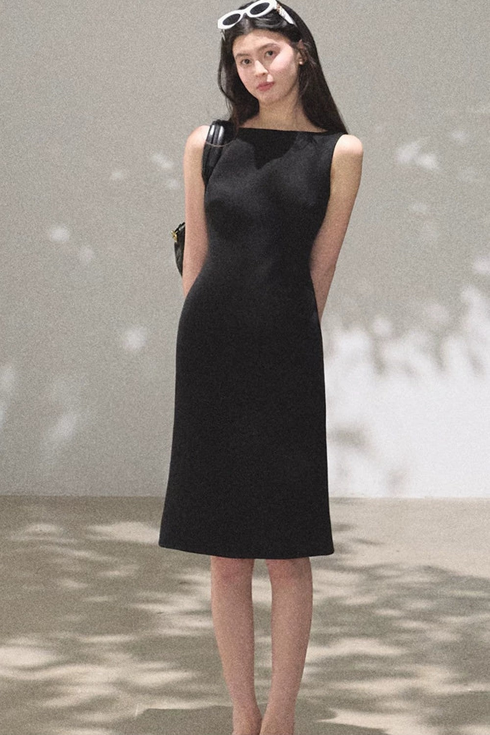 Acetate Black Tank Dress