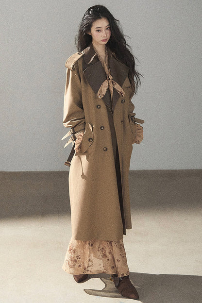 Ensemble robe fleurie à manches longues