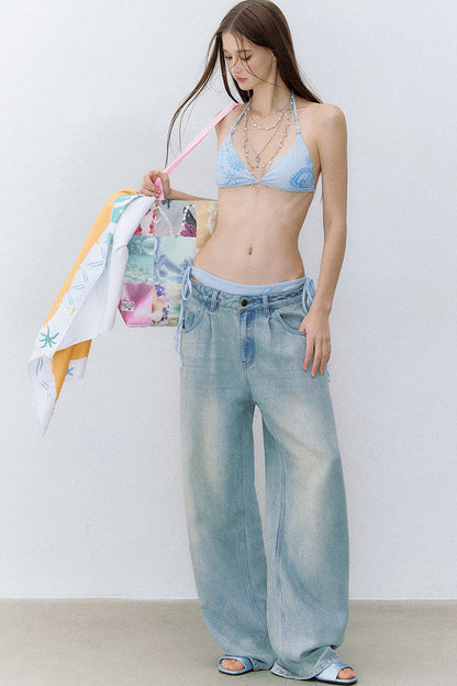 Jeans vintage in lyocell lavato