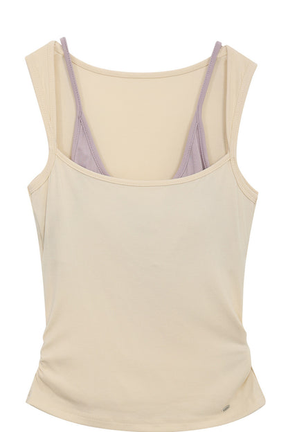 Halter Color-Blocked Camisole and Trousers Set