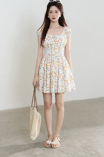 Floral Print A-Line Dress