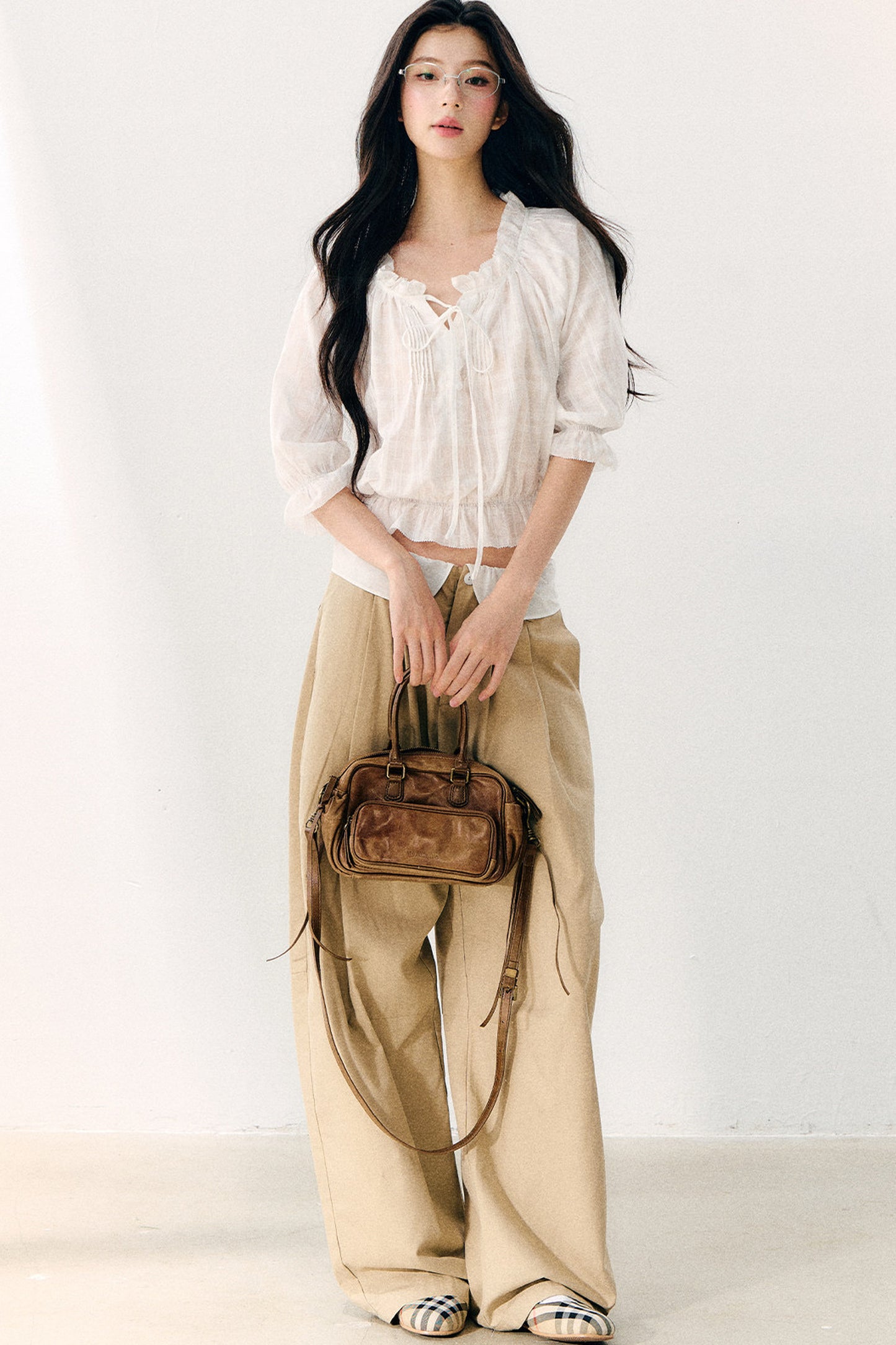 High-Waisted Wide-Leg Pants