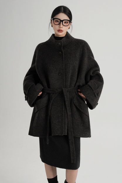 Mid-Length Double-Sided Wool Coat