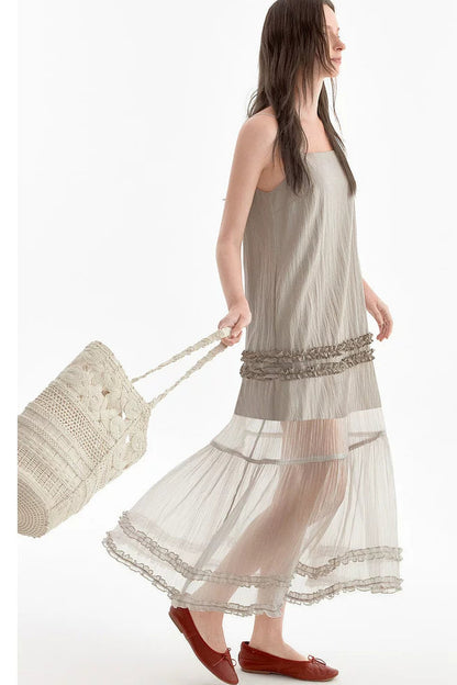 Romantic Ruffled Strap Dress