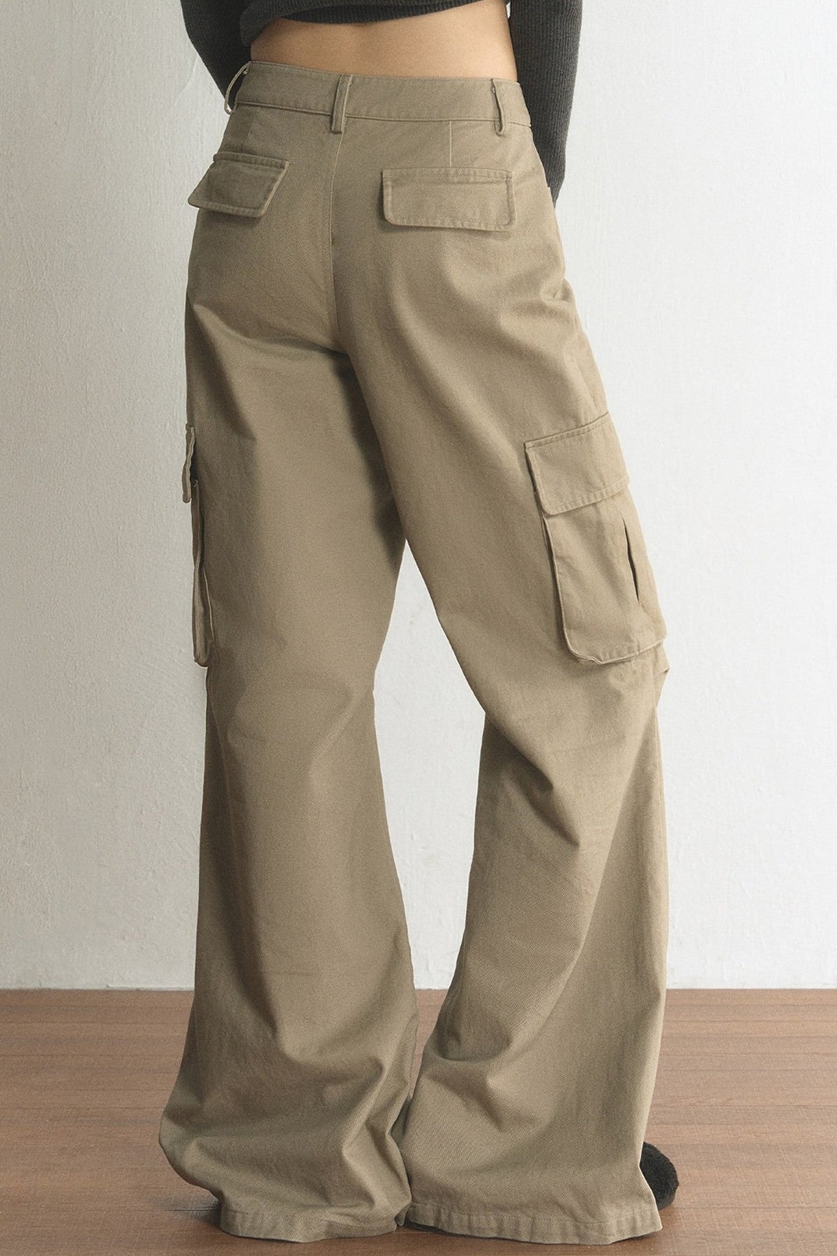 High-Waisted Wide-Leg Cargo Pants