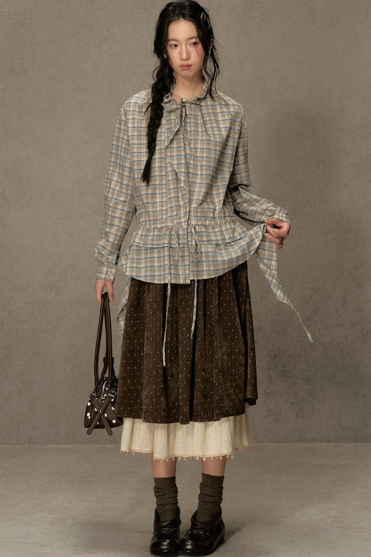 Plaid Long-Sleeve Shirt