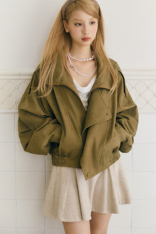Distressed Loose Workwear Jacket