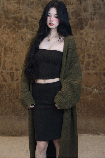 Knitted Long Cardigan