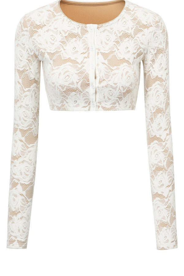 Lace Camisole Bodysuit Cardigan And Camisole Set-Up
