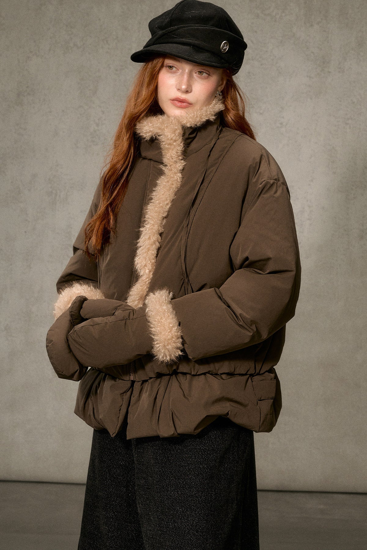 Thickened Large Fur Collar Jacket