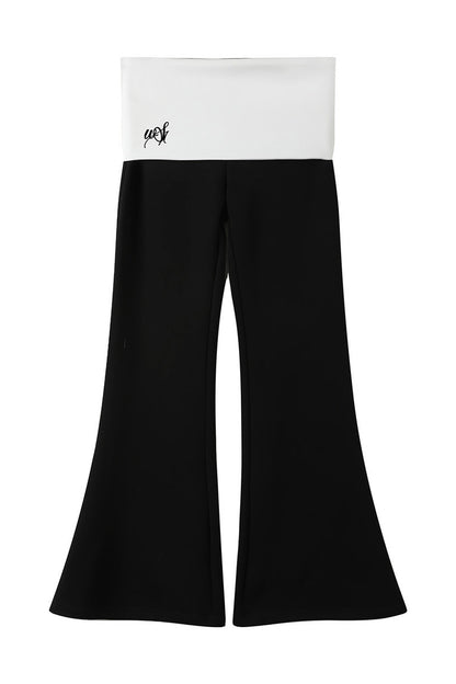 Double-Breasted Knitted Short Trench Coat and Pants Set-Up