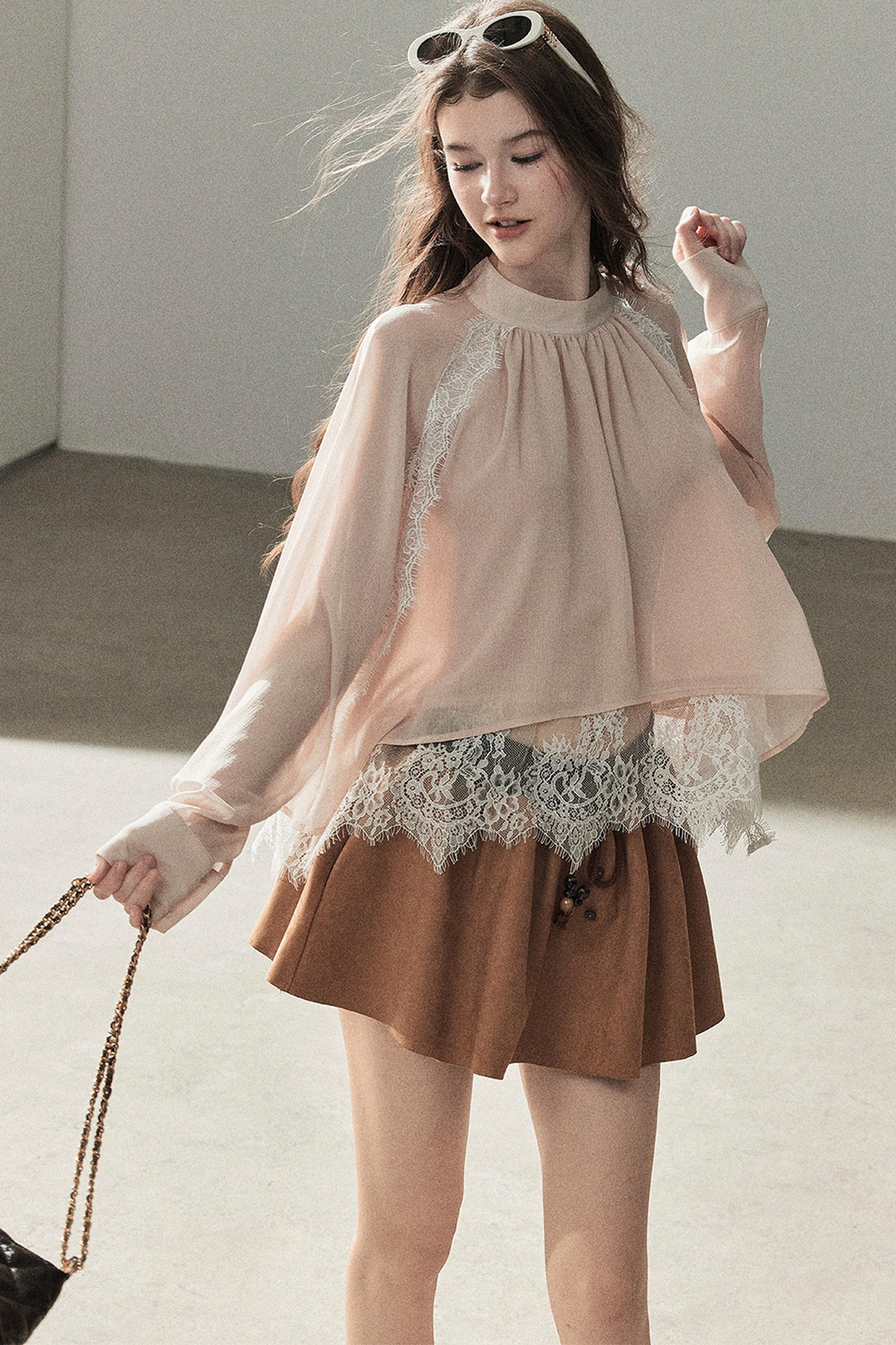 Blooming Cherry Blossom Lace Blouse