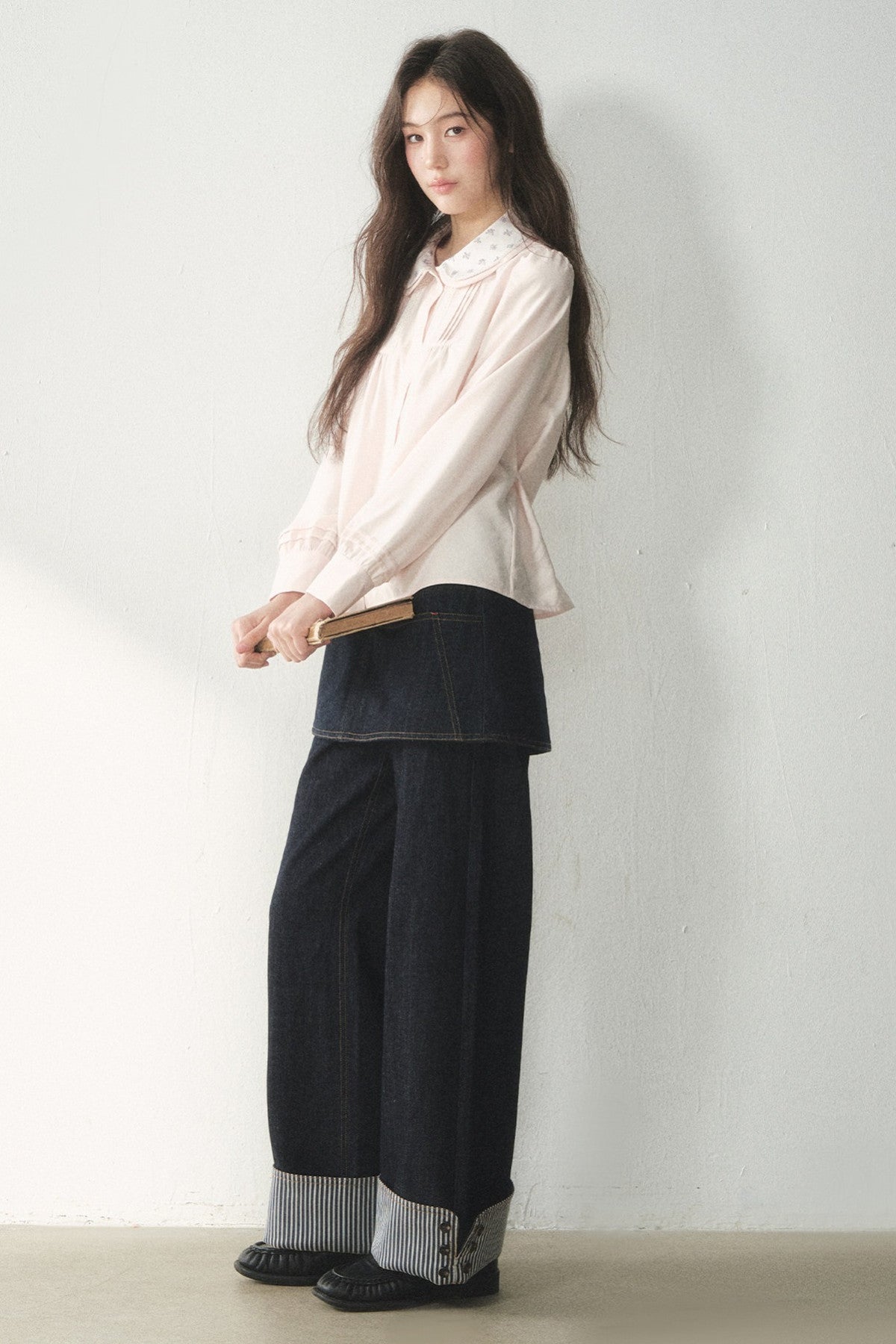 Lyocell Doll Collar Blouse