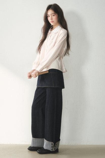 Lyocell Doll Collar Blouse