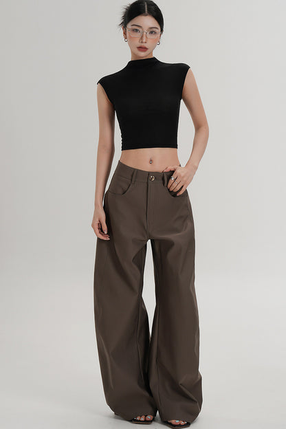 Elegant High-Waisted Sleeveless Top