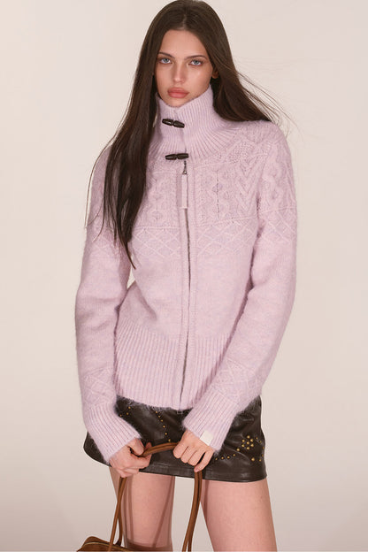 Wool Blend Toggle Cardigan