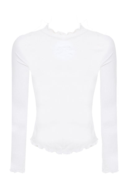 Heart Pattern Sweater Shorts Set With Embroidered Base Layer Top