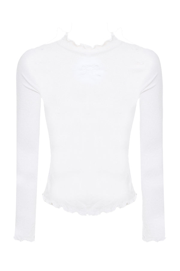 Heart Pattern Sweater Shorts Set With Embroidered Base Layer Top